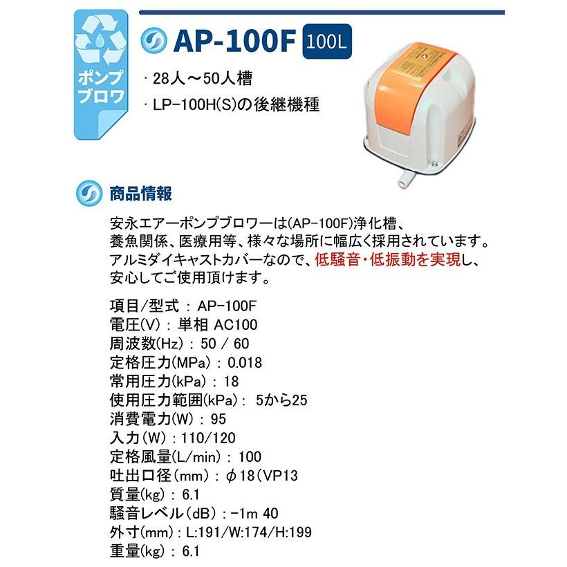 13640円 【国内即発送】 AP-100F 安永 浄化槽 エアーポンプ ブロワー ブロアー 合併浄化槽 熱帯魚 アクアリウム エアレーション 下取り対象商品着払い返送可能 13640円 【国内即発送】 AP-100F 安永 浄化槽 エアーポンプ ブロワー ブロアー 合併浄化槽 熱帯魚 アクアリウム エアレーション 下取り対象商品着払い返送可能