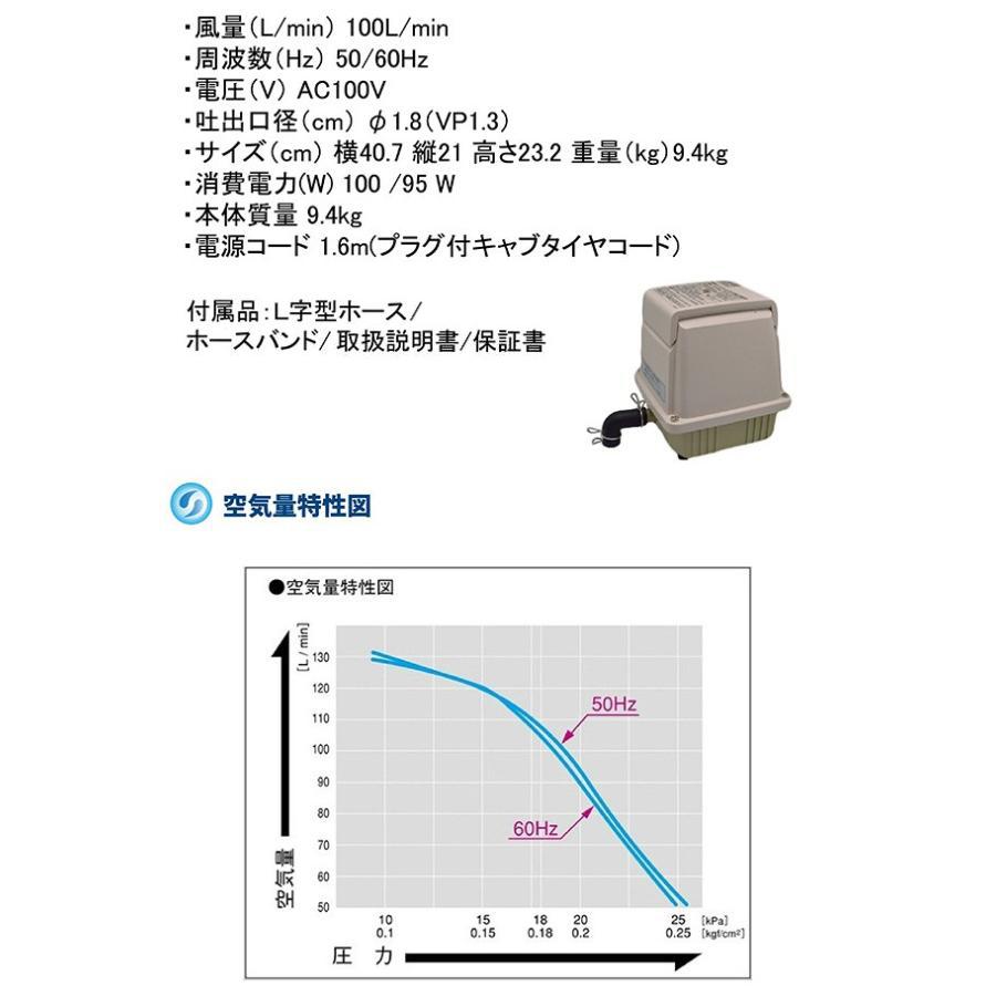 【2年保証付】日東工器 メドー LA-100 合併浄化槽エアーポンプ 電動ポンプ 浄化槽エアーポンプ 浄化槽ブロワー 浄化槽ポンプ 浄化槽エアポンプ ブロワー ブロワ｜aqua-legend｜04