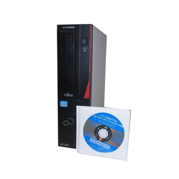 リカバリー付き Windows7 Pro 32bit+64bit 富士通 ESPRIMO D582/G (FMVD04001) Core i3-3240 3.4GHz 4GB 250GB DVD-ROM 中古パソコン デスクトップ 本体のみ｜aqua-light