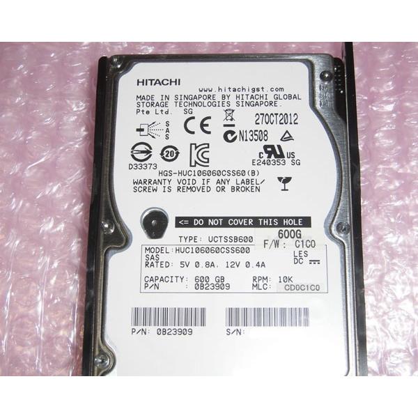 HITACHI HUC106060CSS600 SAS 600GB 10K 2.5インチ 中古ハードディスク
