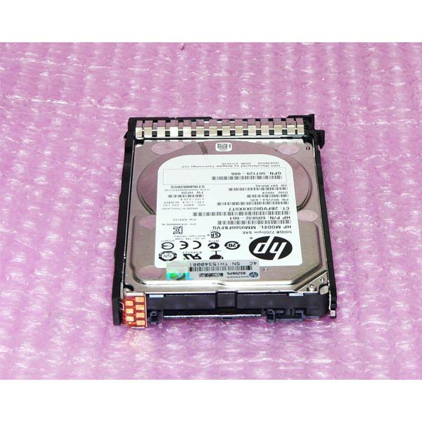 日本HP HP 605832-001 (MM0500FBFVQ) SAS 500TB 7.2K 2.5インチ 中古