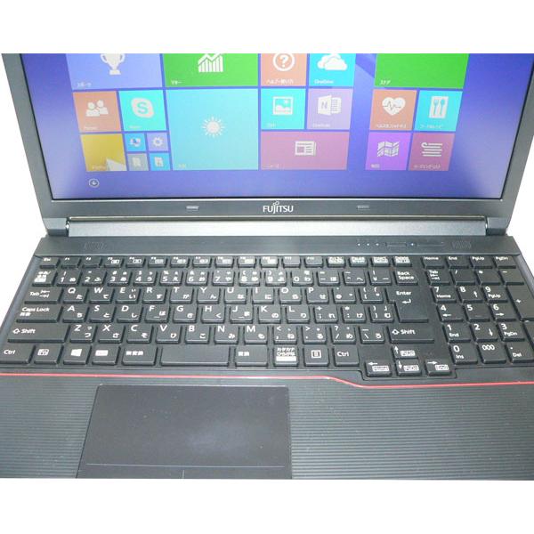 ノートパソコン Windows8.1 富士通 LIFEBOOK A574/HX Core i3-4000M 2.4GHz メモリ 2GB HDD 500GB テンキー Bluetooth 難あり(バッテリー不良)｜aqua-light｜05