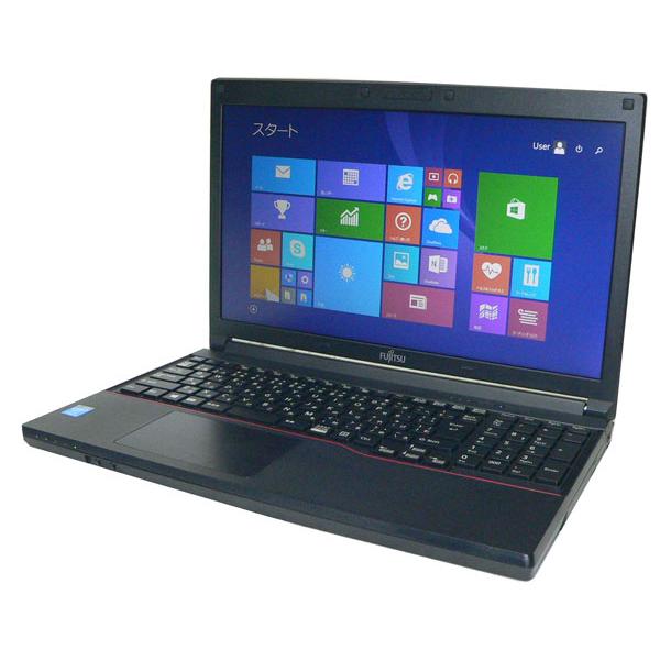 ノートパソコン Windows8.1 富士通 LIFEBOOK A574/HX Core i3-4000M 2.4GHz メモリ 2GB HDD 500GB テンキー Bluetooth 難あり(バッテリー不良)｜aqua-light｜02