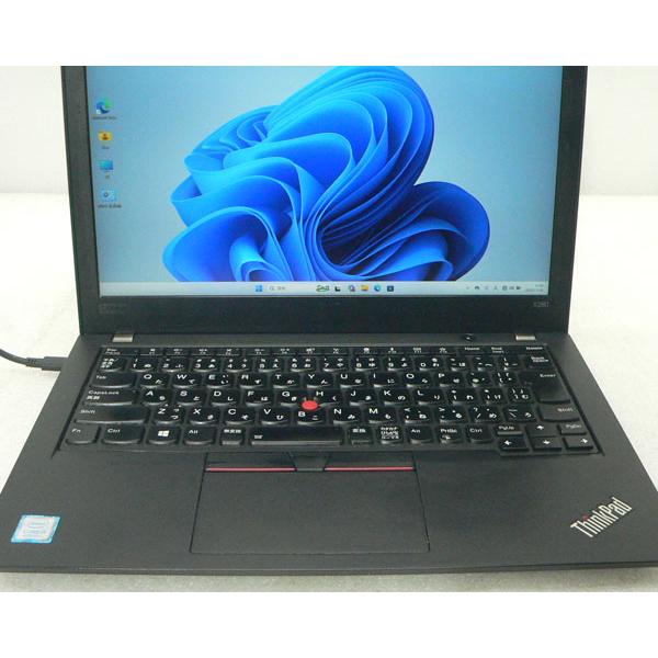 中古ノートパソコン Windows11 Lenovo Thinkpad X280 (20KE-A026JP) Core i5-8350U 1.7GHz メモリ 8GB 256GB(NVMe SSD) 12.5インチ フルHD(1920×1080)の画像