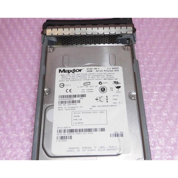 DELL 0G8774 (Maxtor 8J300S0088856) SAS 300GB 10K 3.5インチ 中古ハードディスク｜aqua-light｜02