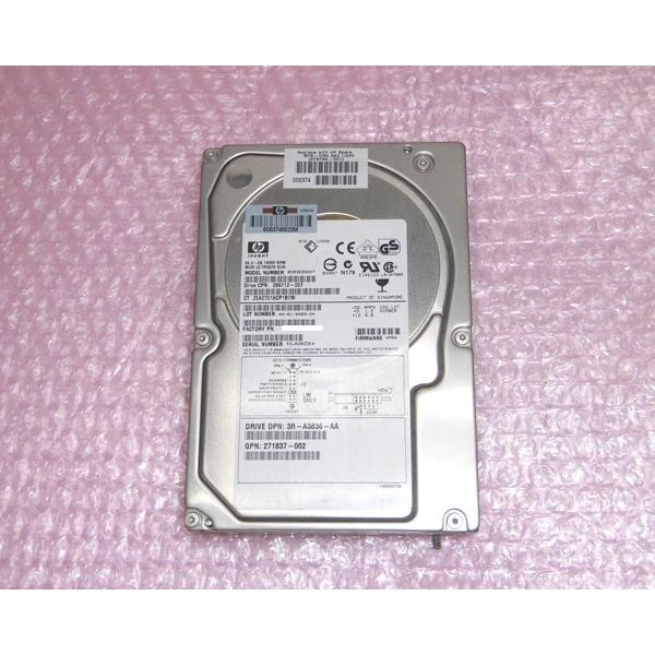 HP 286712-007 (BD03695A27) Ultra320 SCSI 80pin 36.4GB 10K 3.5インチ 中古ハードディスク｜aqua-light