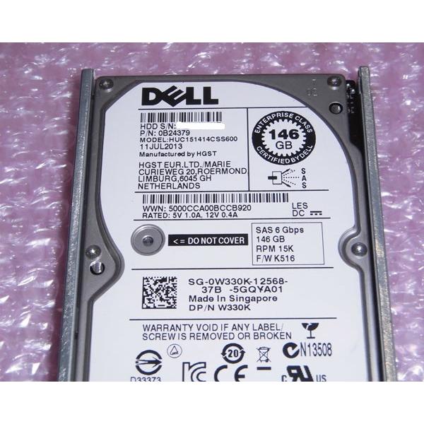 DELL 0W330K 147GB 6G 15k 2.5 SAS Hard disk drive