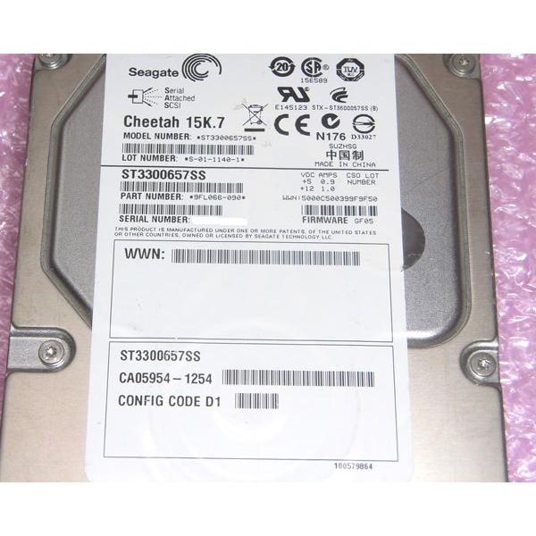 富士通（FUJITSU） CA05954-1254 SAS 300GB 15K 3.5インチ 中古