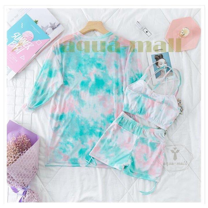 水着 レディース 3点セット 夏 花柄 バンドゥ パレオ リゾート パッド付き 体型カバー Uvカット ママ水着 海水浴 潜水 韓国風 可愛い 代 30代 40代 Xd0715 Ambin54 Apua Mall 通販 Yahoo ショッピング