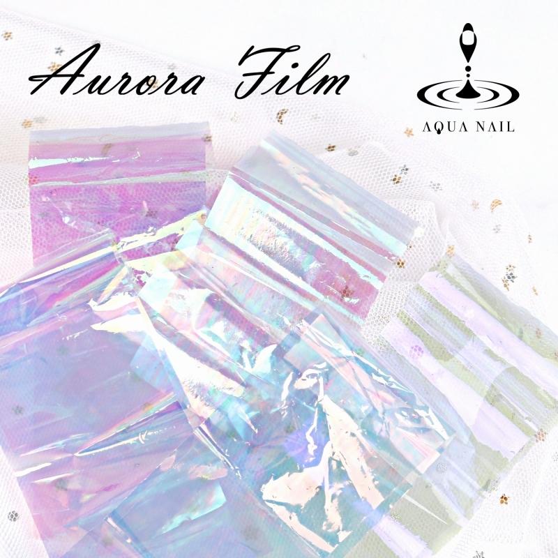 オーロラフィルム ネイルホイル 5色セット オーロラネイル 氷ネイル ジェルネイル ホログラム デコ レジン