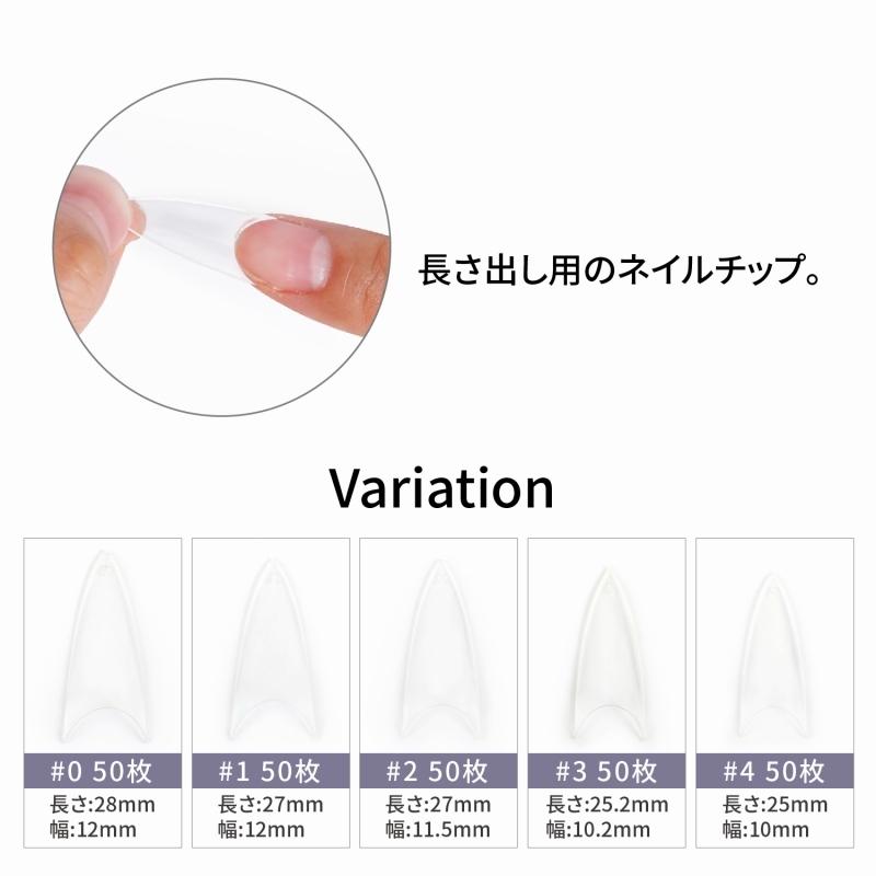 ネイルチップ クリア ハーフ チップ 約500枚 10サイズ ジェルネイル デコ つけ爪 長さ出し スカルプ フルカバー Ntc3 Aqua Nail アクアネイル 通販 Yahoo ショッピング