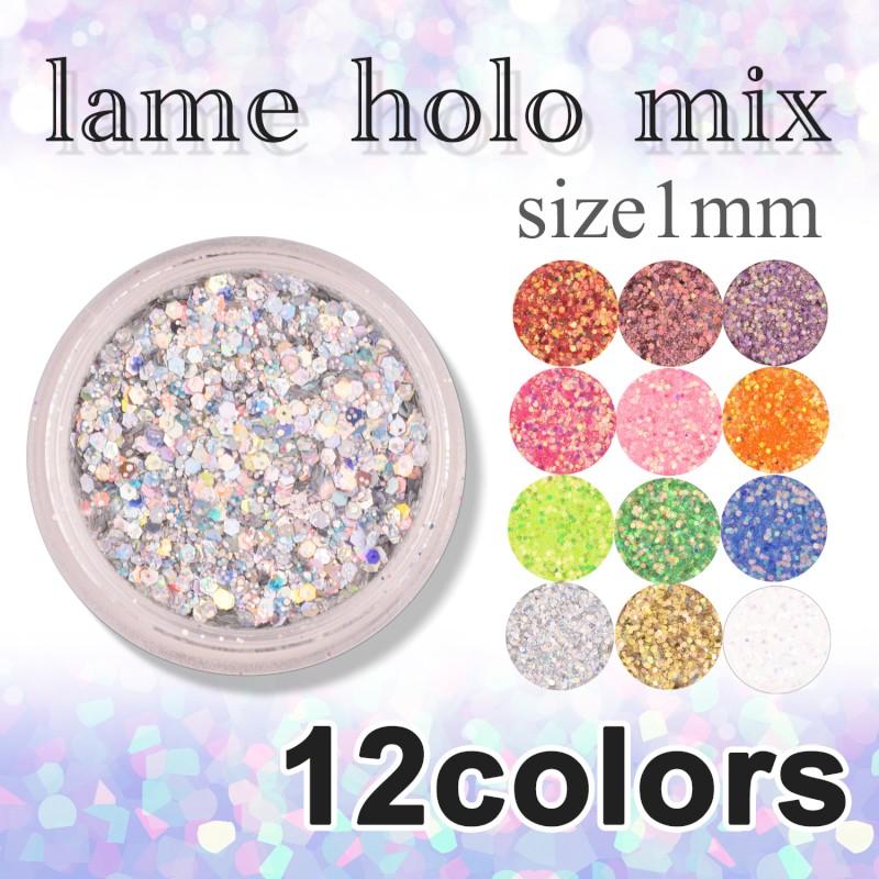 ラメホロ ミックス ラメ ホログラム1mm Mix 選べる12色 ジェルネイル グリッター デコ レジンクラフト Rhm T Aqua Nail アクアネイル 通販 Yahoo ショッピング