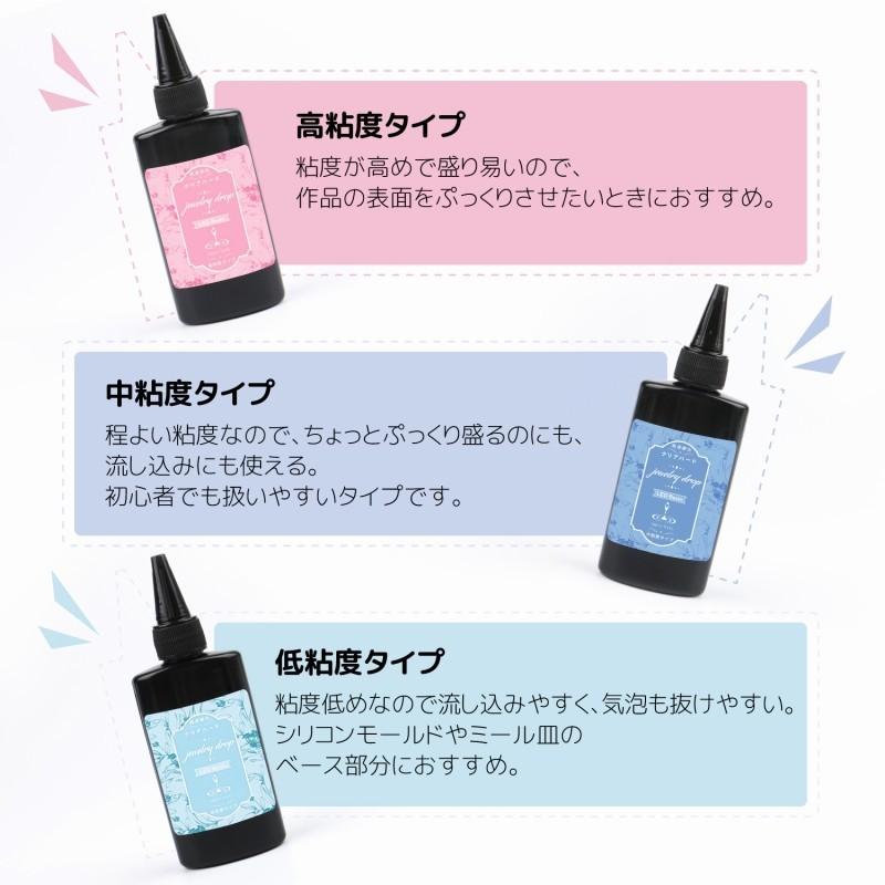 LED UVライト レジン液 65g セット ケミテック レジンクラフト 手芸 レジンセット|aqua-nail|04