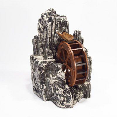 岩山水車 水車 水インテリア インテリア水車 水装飾 水小物 : アクア