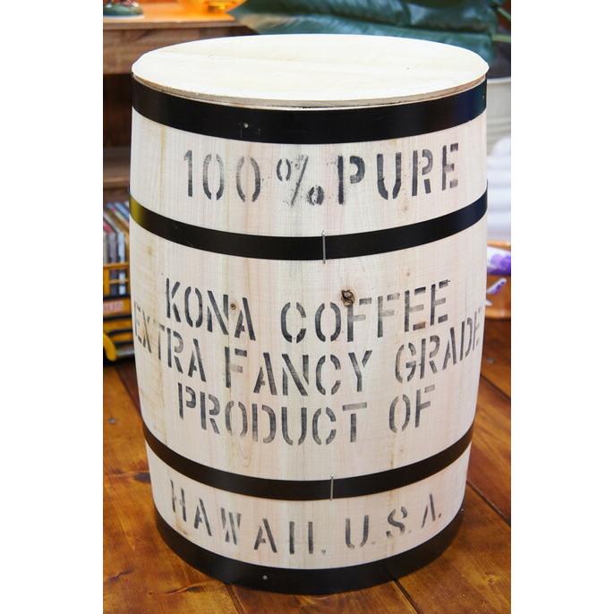 コナコーヒー木樽 白 Mサイズ フタ別売おしゃれ 樽 ハワイアン雑貨 ハワイ雑貨 アメリカン