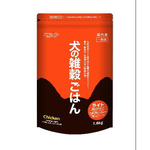 アニマルワン 犬の雑穀ごはん 【5％OFF】 ライト 適切な価格 チキン 1.6kg