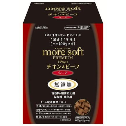 モアソフト プレミアム チキン&ビーフ シニア 600g✖️4箱 アドメイト more soft モアソフト プレミアム チキン＆ビーフ シニア