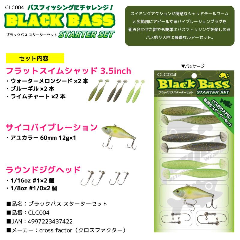 ブラックバス スターターセット バス 釣り 初心者 ルアー ワーム