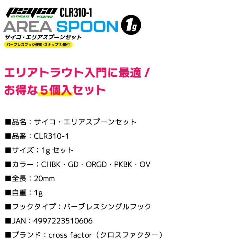 プロマリン（PRO MARINE） サイコ エリアスプーンセット 5個入 ルアー