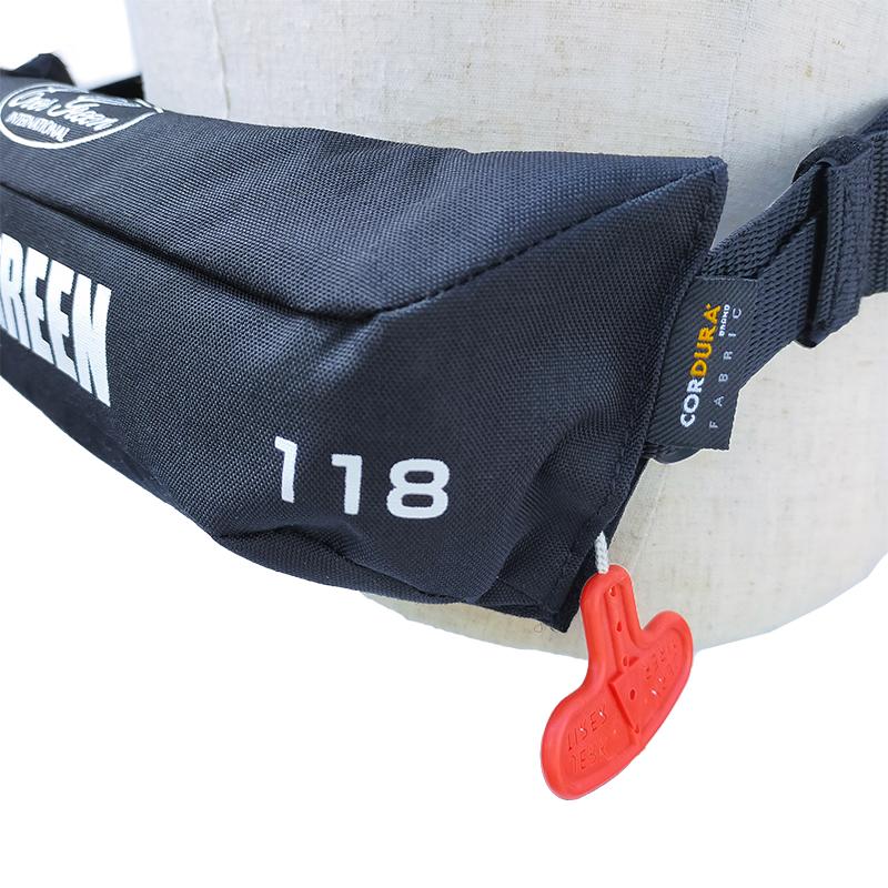 ライフジャケット 自動膨脹式 釣り EG ライフベルトミニ 腰巻型 国交省