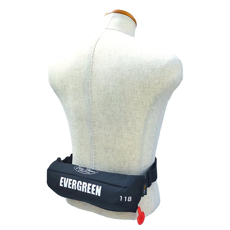 ライフジャケット 自動膨脹式 釣り EG ライフベルトミニ 腰巻型 国交省