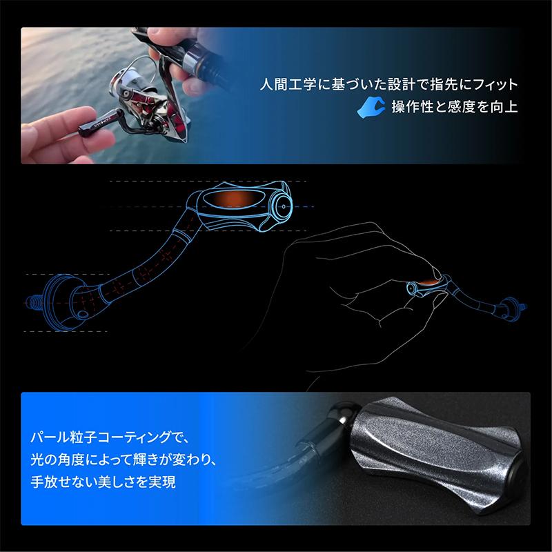 GOMEXUS（ゴメクサス） ライトゲームハンドル ガンメタル クラフト