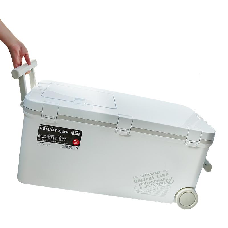 伸和（SHINWA） ホリデーランド クーラーボックス 45L ホワイト 大型