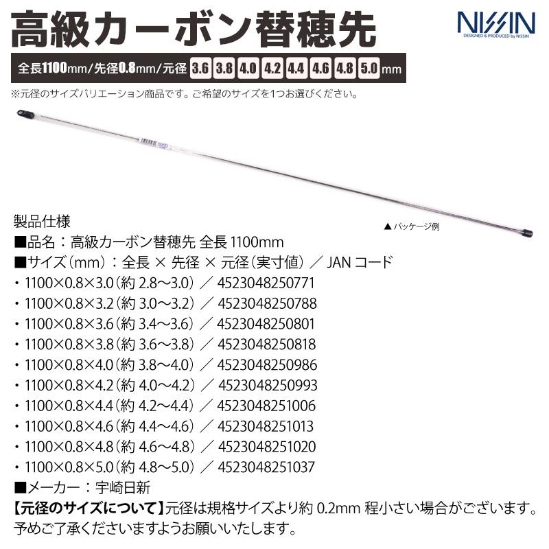 吉治作 穂先まで竹製分割式釣り竿　ハゼ用 替え穂付き　小物釣りの時など 高級カーボン替穂先 ソリッドタイプ 全長1100mm 先径0.8mm 竿 ロッド