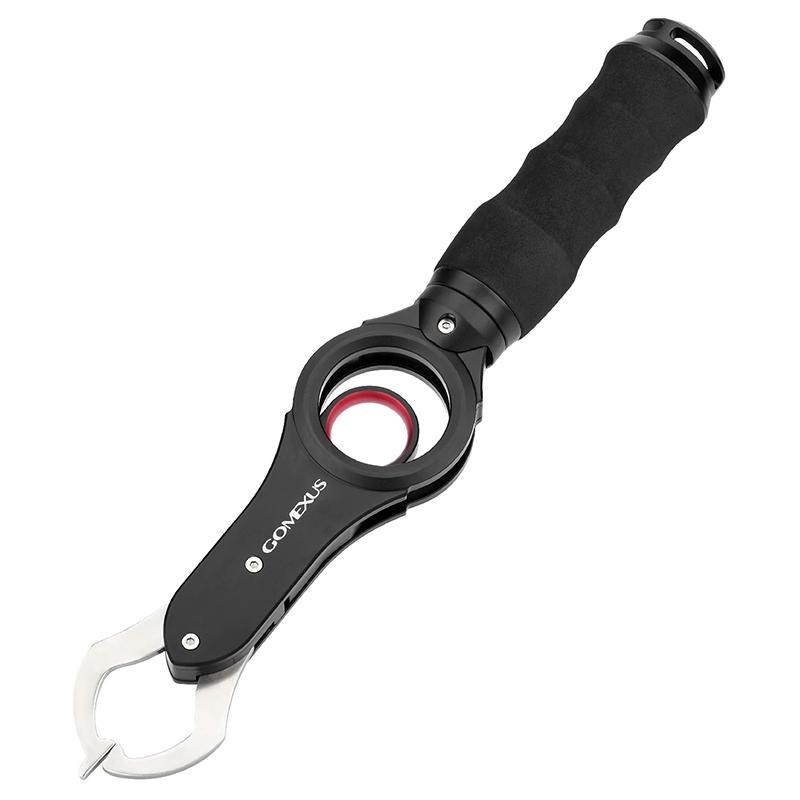 ゴメクサス フィッシュグリップ IW18 ブラック×レッド アルミニウム