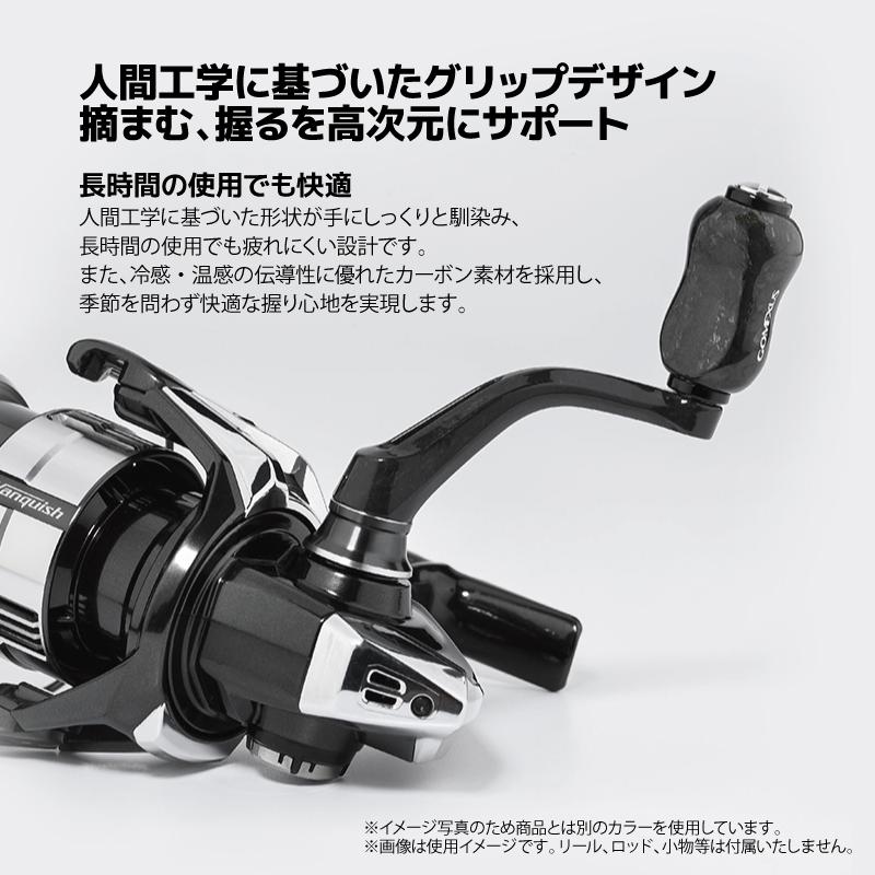 GOMEXUS（ゴメクサス） ハンドルノブ 22mm 鍛造カーボン F22 ブラック