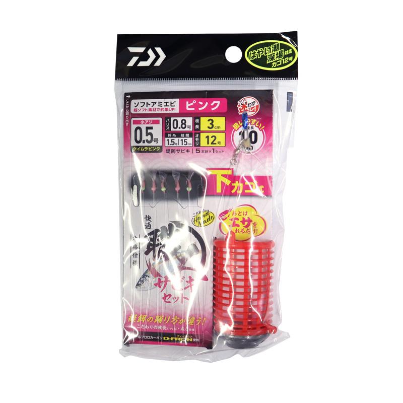 ダイワ 快適職人サビキセット ケイムラピンク ソフトアミエビ5本 DAIWA