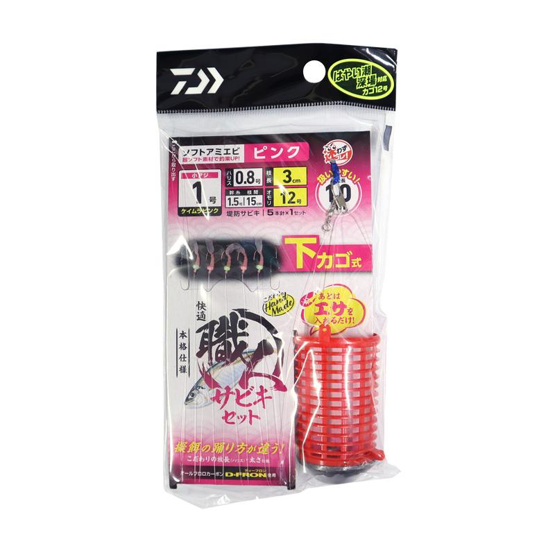 ダイワ 快適職人サビキセット ケイムラピンク ソフトアミエビ5本 DAIWA