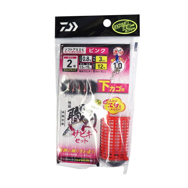 ダイワ 快適職人サビキセット ケイムラピンク ソフトアミエビ5本 DAIWA