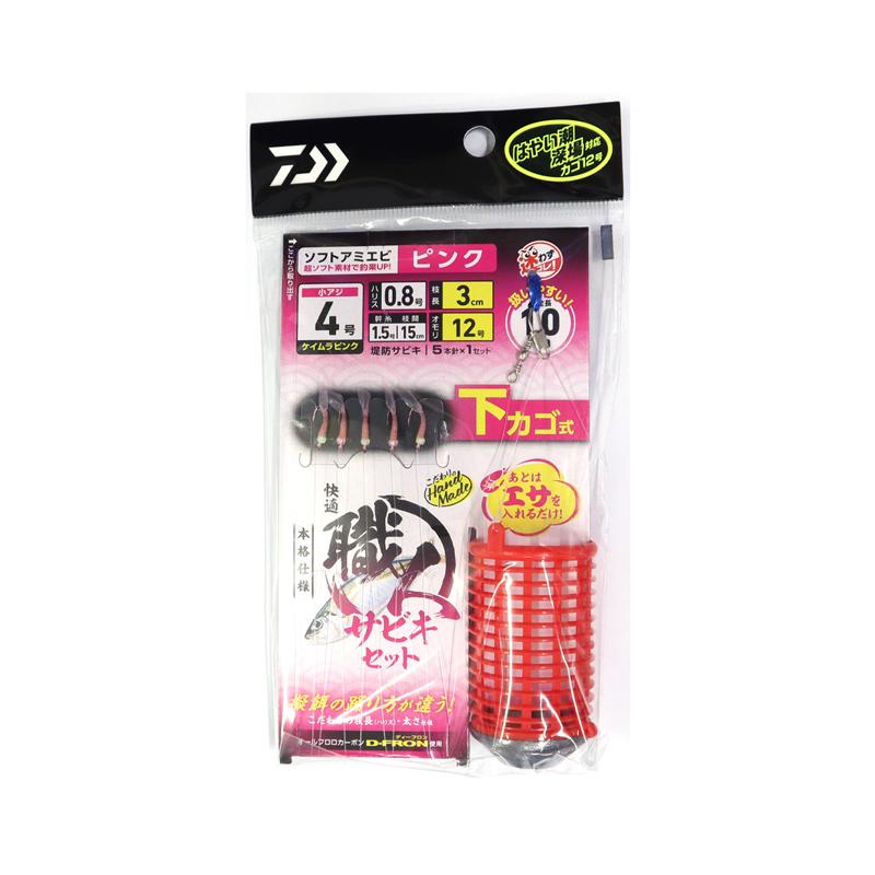 ダイワ 快適職人サビキセット ケイムラピンク ソフトアミエビ5本 DAIWA