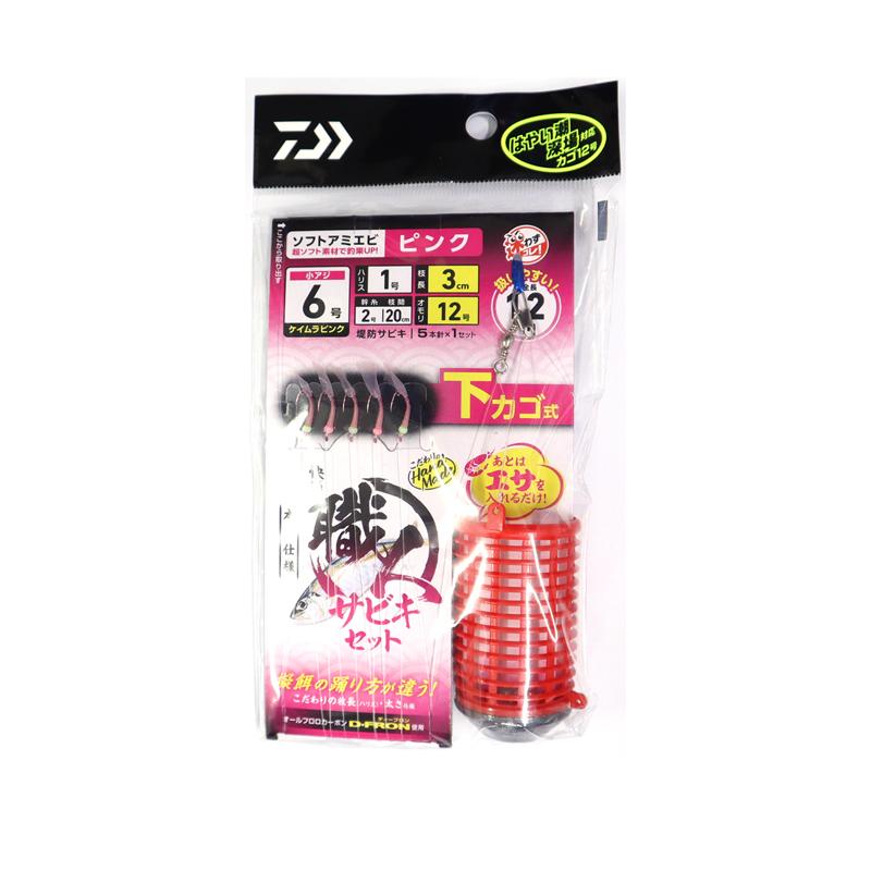 ダイワ 快適職人サビキセット ケイムラピンク ソフトアミエビ5本 DAIWA