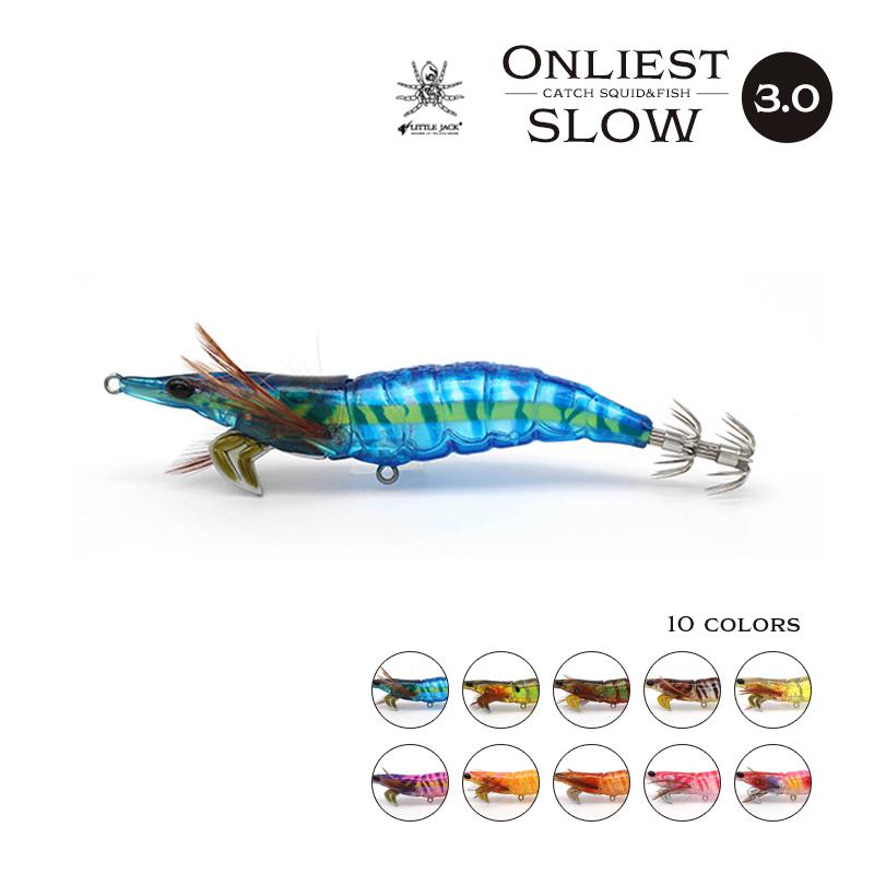 エギ オンリエストスロー LITTLE JACK 3.0 釣り トレブルフック＃6付
