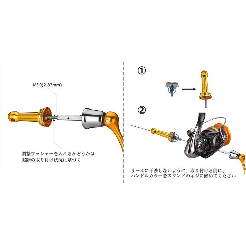 ゴメクサス リールスタンド 釣り R3-35BK ブラック 高さ42mm ネジ径3.5