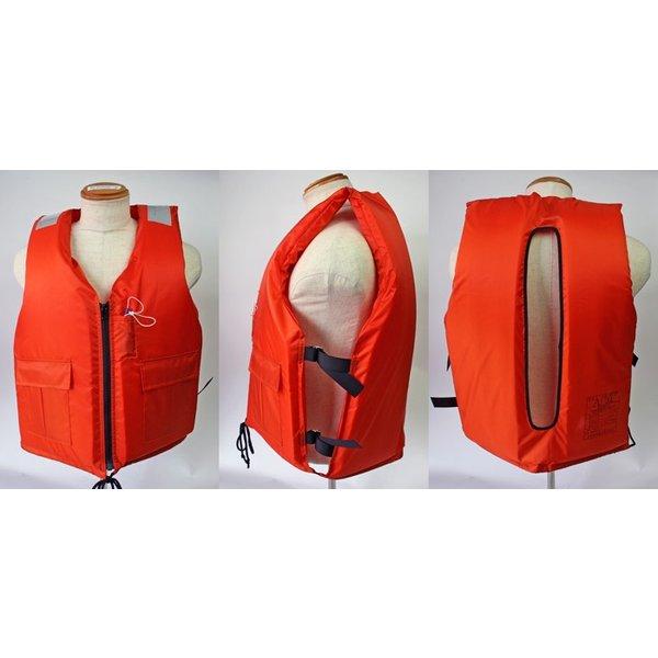 ライフジャケット 作業用救命衣 背抜き型3L 小型船舶用救命胴衣 釣り