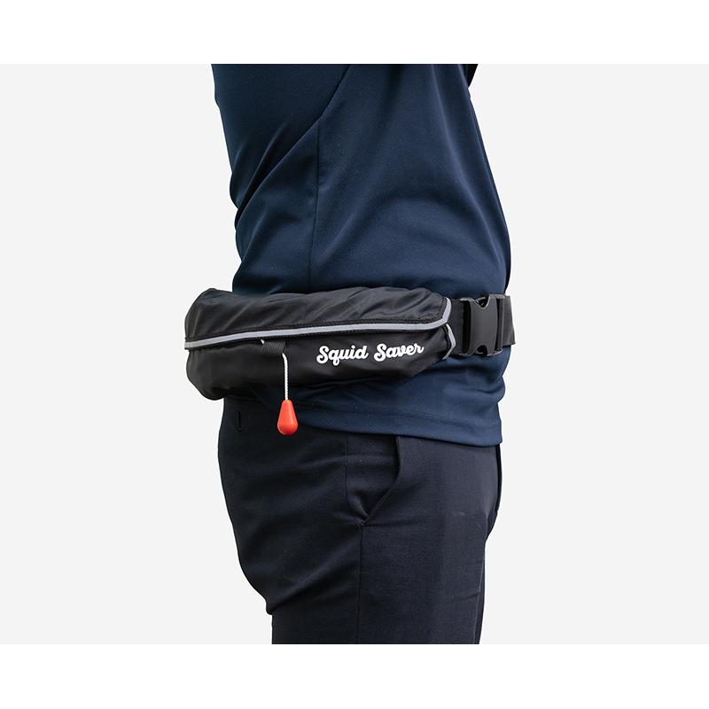 【新品・未使用品】JACKALL ライフジャケット　ブラック　桜マーク JACKALL（ジャッカル） ライフジャケット 自動膨張 桜マーク 腰巻