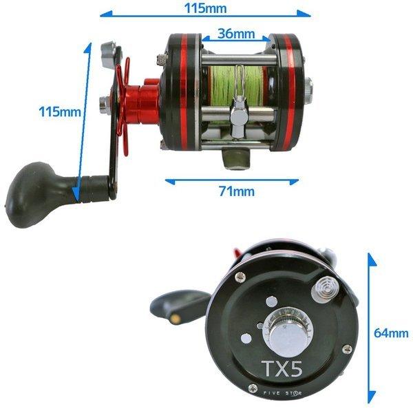 タコ専用 ベイトリール Tx5 糸付 箱なし Five Star 釣り具 Tx5pe ライフジャケット釣具アクアビーチ 通販 Yahoo ショッピング