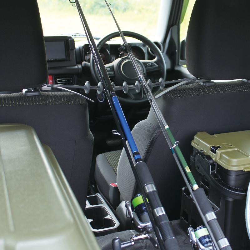 VISOA ロッドスポット ロッドホルダー 車載 ヘッドレスト 釣り竿 収納