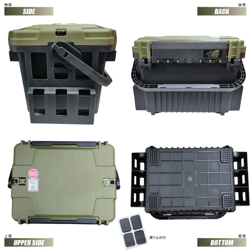 メイホウ ランガンシステムボックス 釣り VS-7095N グリーンツートン ロッドスタンド2本 他 エギング 6点セット MEIHO VERSUS メイホウ ランガンシステムボックス VS-7095N グリーンツートン ロッド