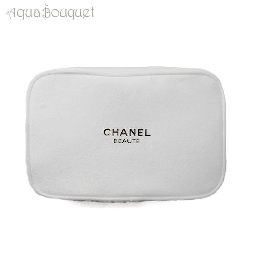 CHANEL ノベルティ ポーチ シャネル ホワイト BEAUTE WHITE CHANEL ノベルティ ポーチ シャネル ホワイト BEAUTE WHITE