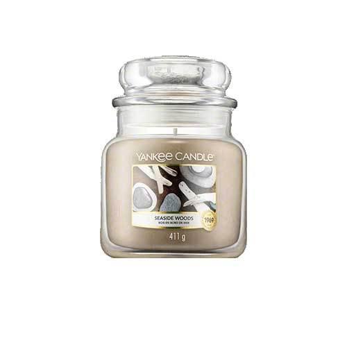 ヤンキー キャンドル シーサイド ウッド ジャーＭ ハウスウォーマー 411g YANKEE CANDLE SEASIDE WOODS HOUSEWARMER アロマ｜aquabouquet