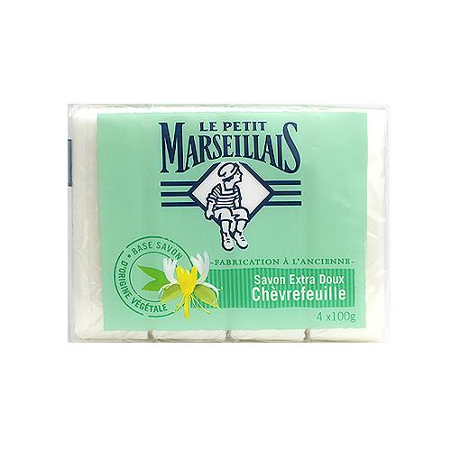 ル プティ マルセイユ ソープ シェブルフイユ（スイカズラ）石鹸 4個