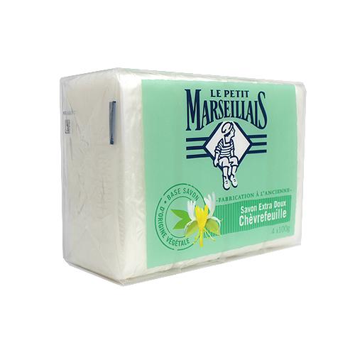 ル プティ マルセイユ ソープ シェブルフイユ（スイカズラ）石鹸 4個