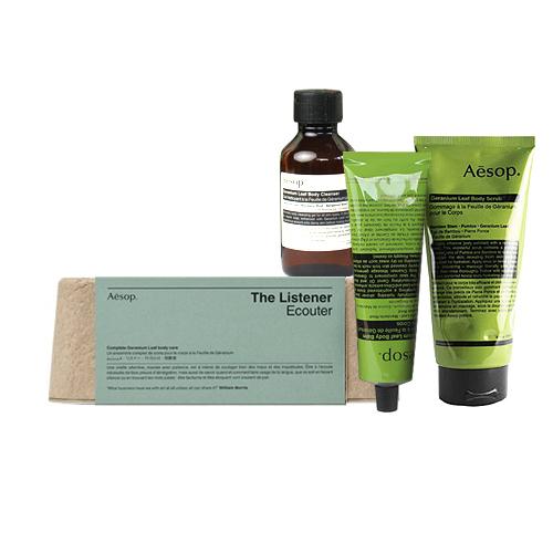激安オンライン店舗 イソップ ザ リスナー ゼラニウム ボディクレンザー ボディクレンザー リスナー ゼラニウム ボディバーム ボディスクラブ ギフトセット Aesop The 3f A ならショッピング ランキングや口コミも豊富なネット通販 更にお得な