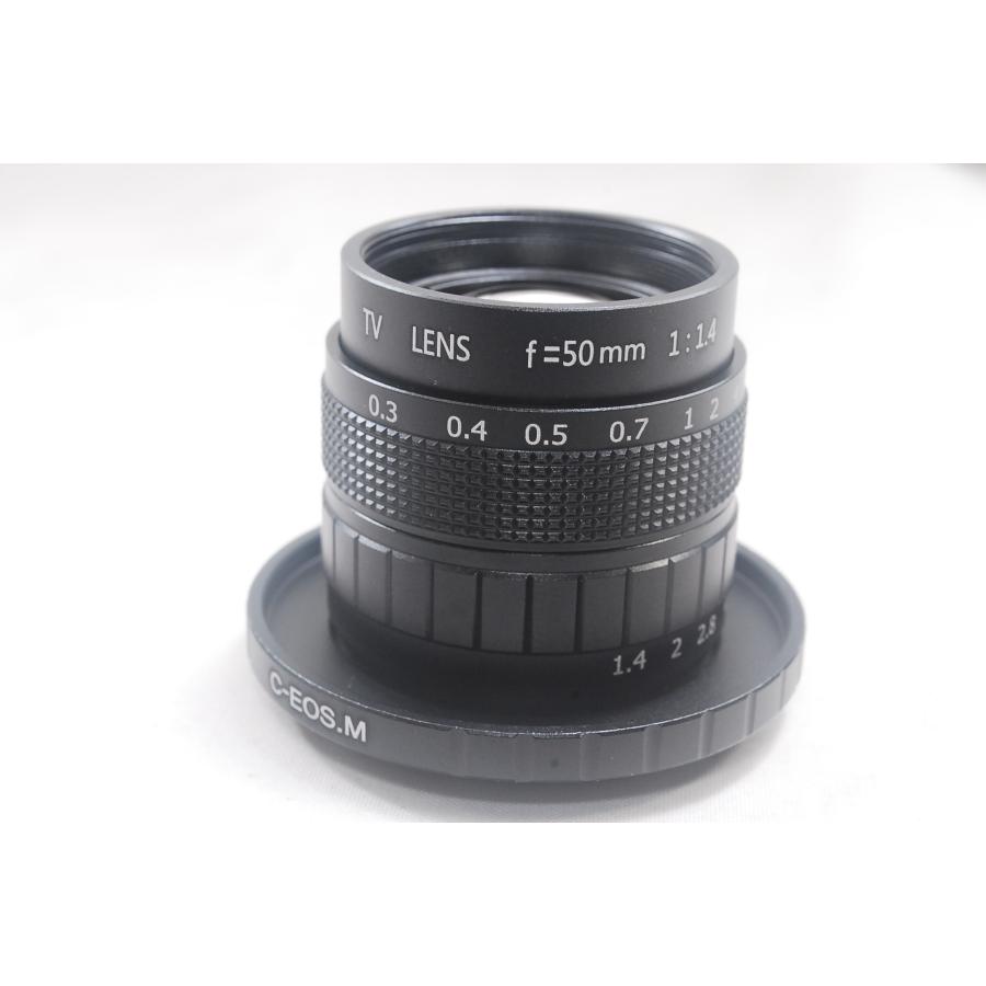 EOS M CCTV 50mm F1.4 キャノン Canon EOS.M Cマウント 単焦点レンズ