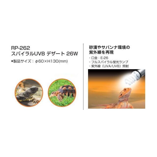 スパイラルUVB デザート 26W ビバリア 爬虫類ライト 紫外線ライト 保温