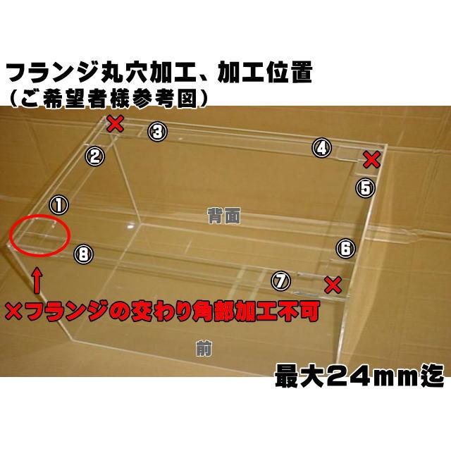 水槽 アクリル水槽 450x450x450mm 板厚6mm 底5mm 45cm水槽 新品 国産板